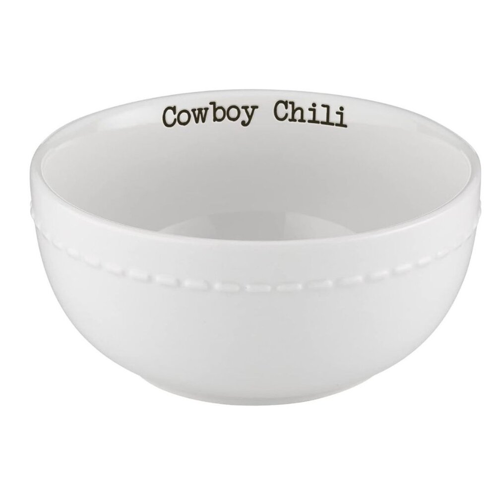 47th & Main Football Themed Ceramic Serveware Chili Bowl, Cowboys